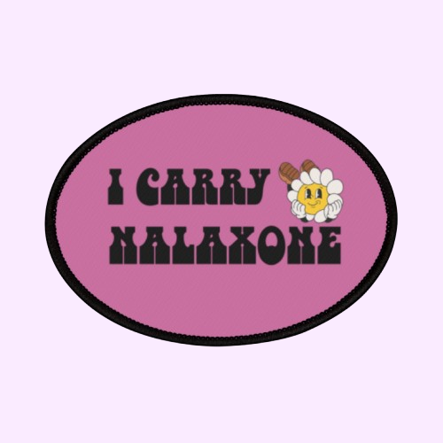 I Carry Naloxone - Iron-On Patch