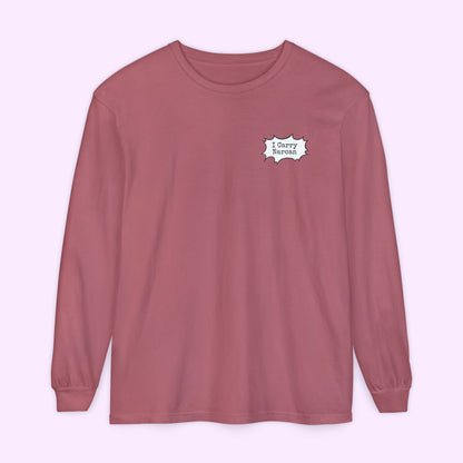 I Carry Narcan Comic - Unisex Long Sleeve Comfort Colors Tee