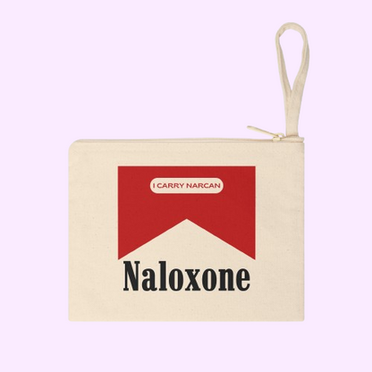 Naloxone, I Carry Narcan - Zipper Clutch