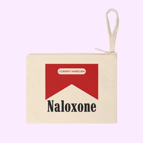 Naloxone, I Carry Narcan - Zipper Clutch