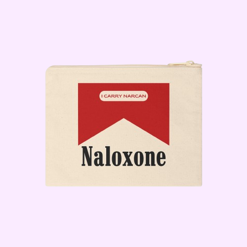 Naloxone, I Carry Narcan - Zipper Clutch