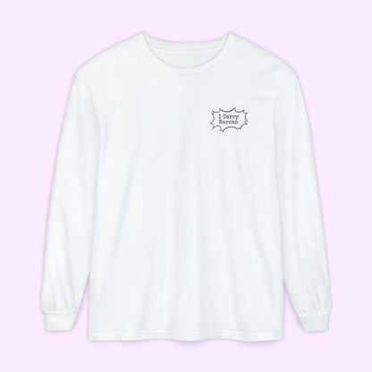 I Carry Narcan Comic - Unisex Long Sleeve Comfort Colors Tee