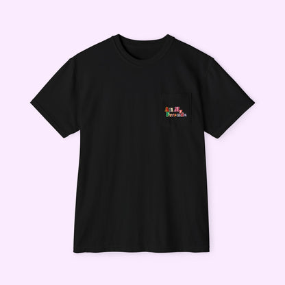 I Carry Narcan in Cutout Letters - Unisex Comfort Colors Pocket Tee