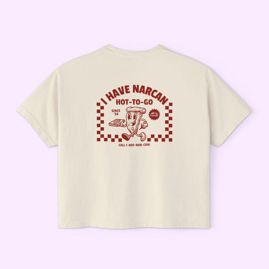 I Have Narcan, Hot-To-Go - Women's Boxy Comfort Colors Tee